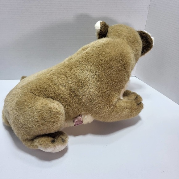 Vintage 1983 Avanti 18" African Lion Cub Stuffed Plush Cat Toy Hand crafted - Picture 4 of 10